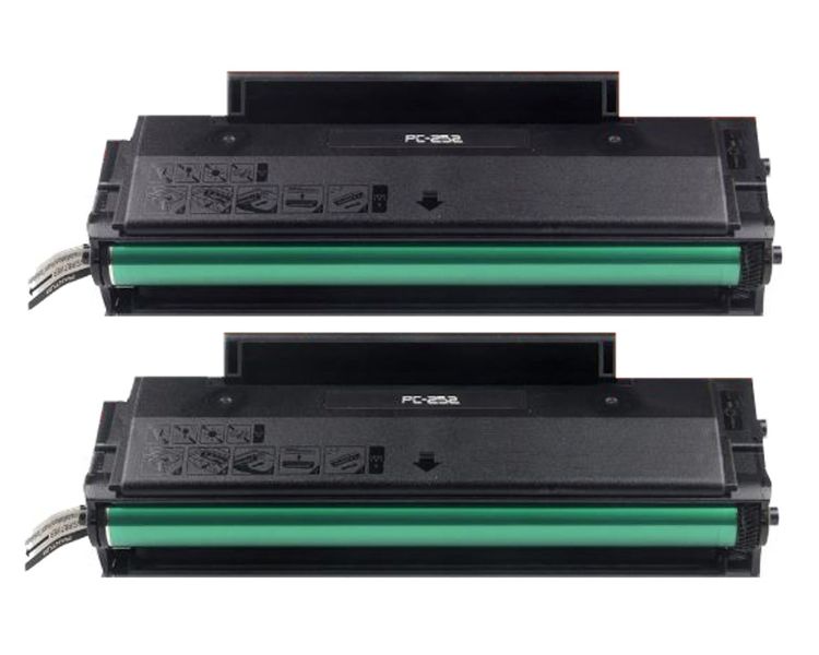 Compatible Pantum PC252 Black Toner Cartridge x 2