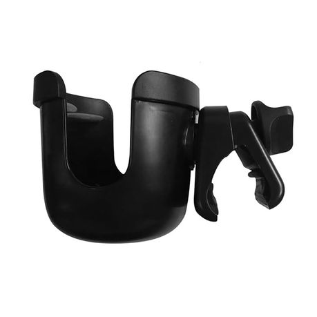 Universal stroller clearance cup holder