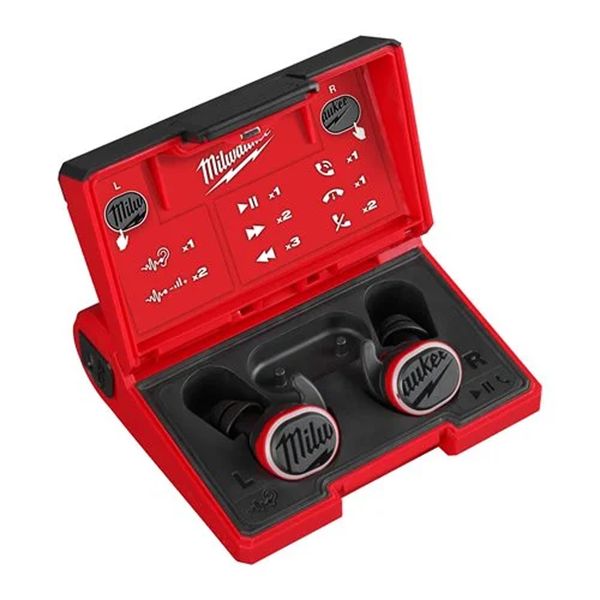 Milwaukee USB Rechargeable Hearing Assist Earplugs W/Bluetooth