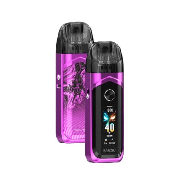 Smok Nord 6 Vape Pod Kit - Silver (Front &amp; Back View)