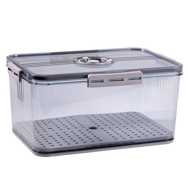 Chenshia Kitchen Counter Bread Box-Airtight Modern Storage Drainage Tray