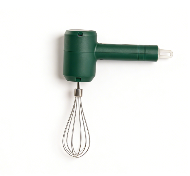 Wireless Electric Egg Beater Dark Green - 1pc High-Speed Baking Mixer