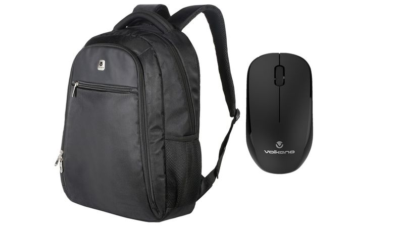 Volkano Element Series 15.6" Laptop Backpack &amp; Wireless Mouse Bundle