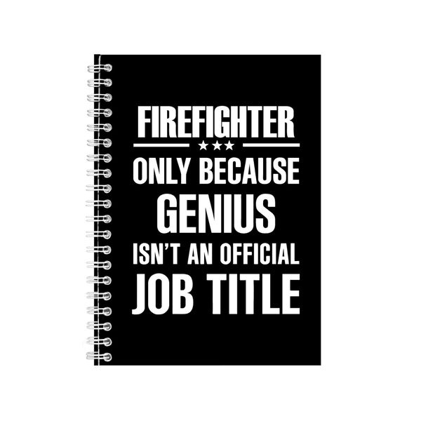 Firefighter Notebook Gift Idea Writing Book Notepad Pad 22