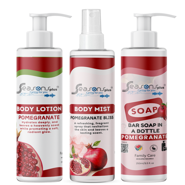 Seasons Plus Bath Time Collection Pomegranate