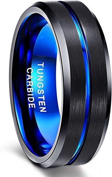 Tungsten Carbide Ring - Rose Gold Stream