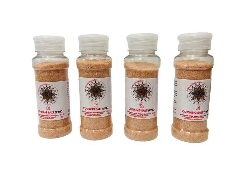 HSL Himalayan Pink Salt (4 Shakers x 230g)