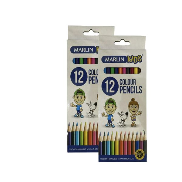 Marlin Colour Pencils - 2 x 12 pack