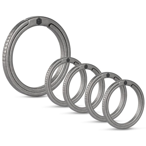 Titanium Alloy EDC Keyring Set (1L+4S)