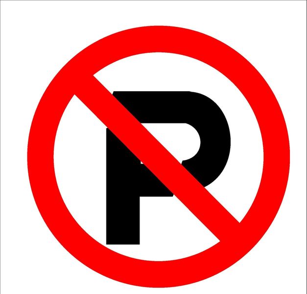 No Parking Sign 290 x 290mm