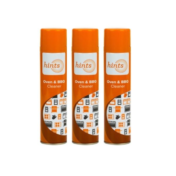 Hints Oven and BBQ Cleaner Aerosol - 3 x 300ml