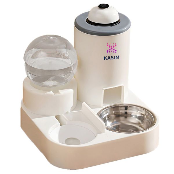 Feeder Automatic-2-in-1 Automatic Pet Feeder &amp; Water Dispenser With bell