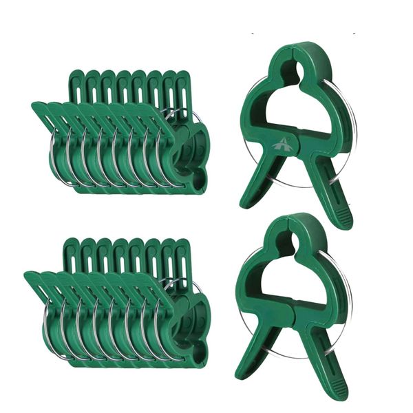 ALANES 20 Pieces Plant Clips for Garden Support Plastic Plant Clamps