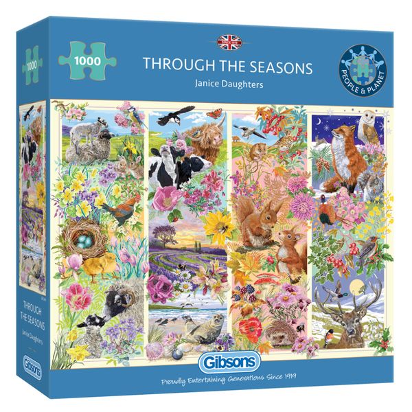 Gibsons Through the Seasons 1000 Piece Jigsaw Puzzle