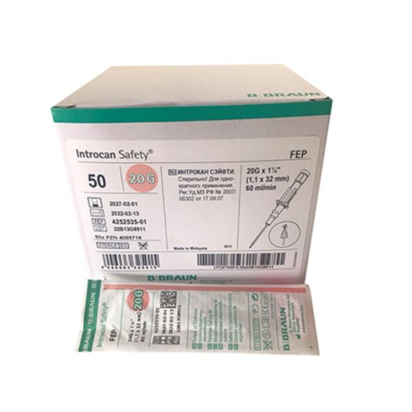 B-Braun - Safety FEP 20G x 32mm Pink Insulin Syringe x3