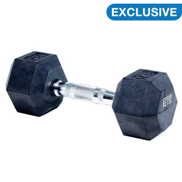 GetUp Rubber Hex Dumbbell - Various Weights