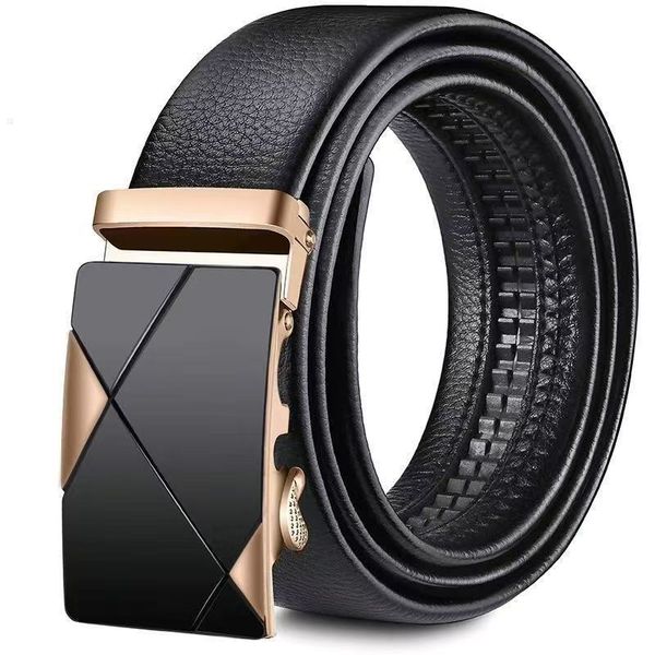 Fashion Men Business Belt Casual Automatic Buckle Holiday Gift Box Set