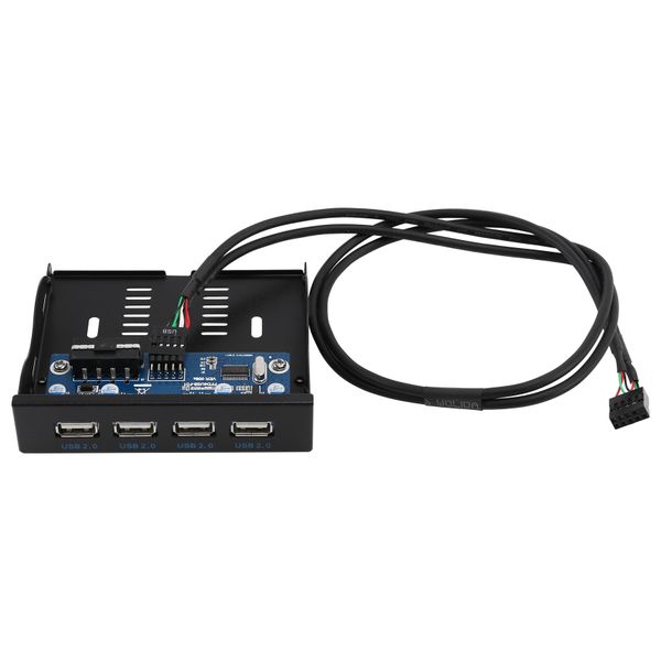3.5 Inch Floppy Bay 4 Ports USB 2.0 Hub USB2.0 Front Panel Adapter
