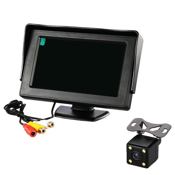 4.3" Car Reversing Camera Kit Rear View Monitor Parking Assistance for Car