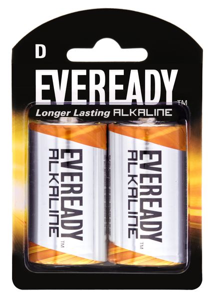 Eveready Alkaline D Batteries (Pack of 2)