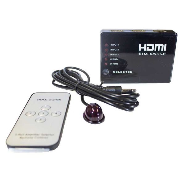 HDMI Switch 5 Port - HDMI 5 To 1 Switch
