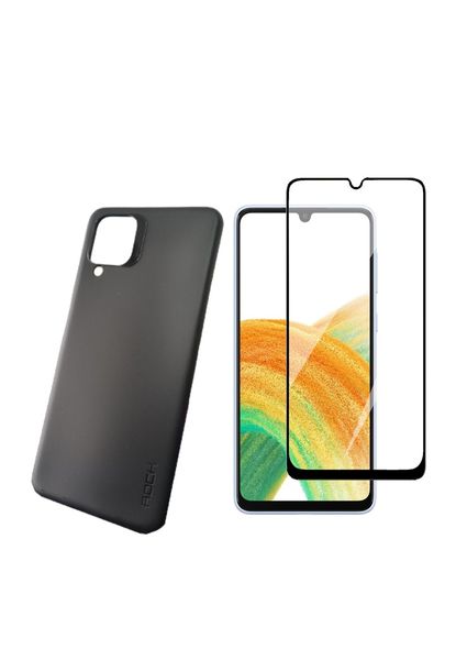 Liquid Silicone Back Case And Screen Protector For Samsung A12