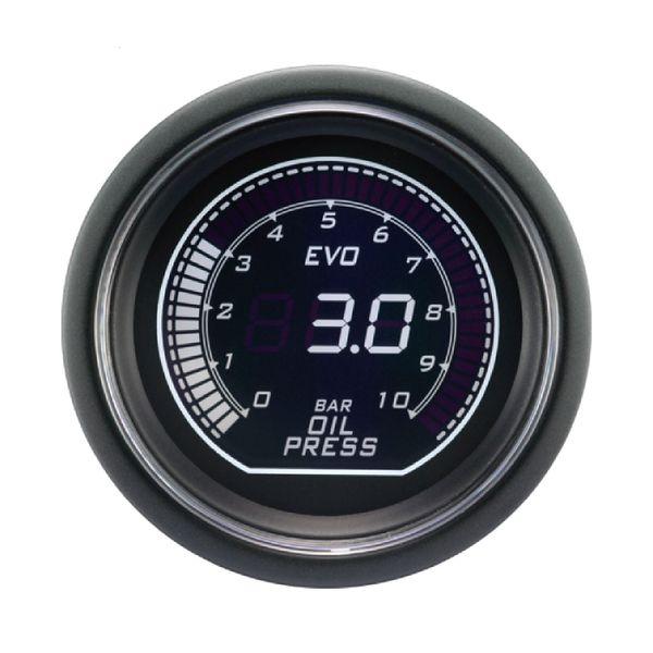 Gauge 612 Black Lens Oil Pressure