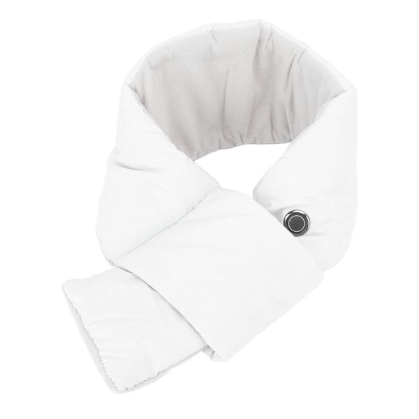 White USB Heated Scarf 105cm