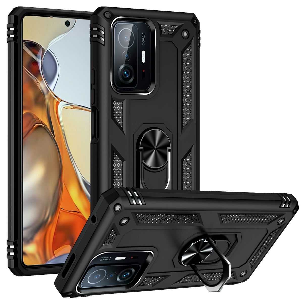 Shockproof Tpu Phone Case With Ring Holder For Xiaomi 11t Pro Shop Today Get It Tomorrow