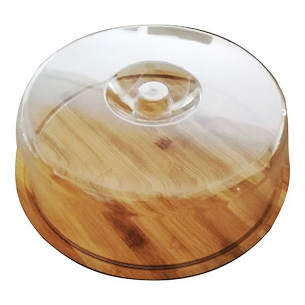 Regent Bamboo Reversable Cutting/Serving Board with Dome Cover, 280mm Dia