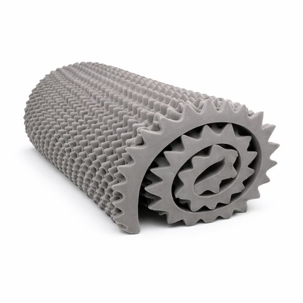 Eggbox Convoluted Mattress Topper - Pressure Relief - Grey