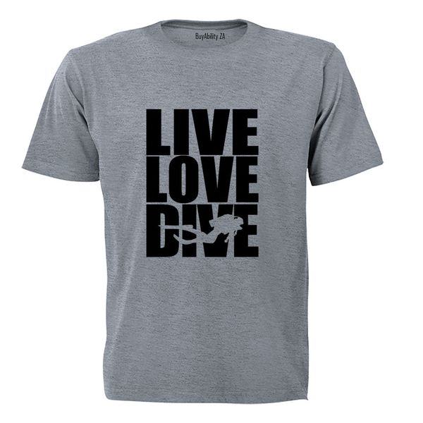 Live. Love. Dive - Adults - T-Shirt