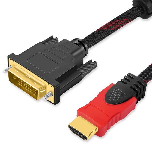 HDMI to DVI DVI-D (24+1 Pin) Monitor Display CABLE 1.5 / 3M / 5M