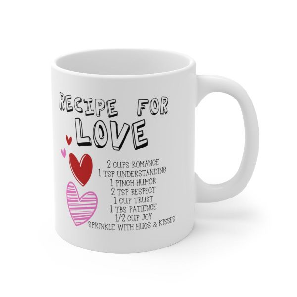 Recipe for love- Father's day - Christmas - Valentines Mug