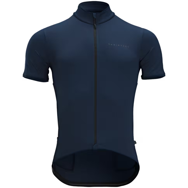 Van Rysel Men's Short-Sleeved Road Cycling Summer Jersey Rc500 - Navy Blue