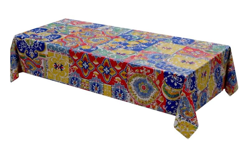 Vibrant Sicilian Style Tablecloth 300 x 150 cm
