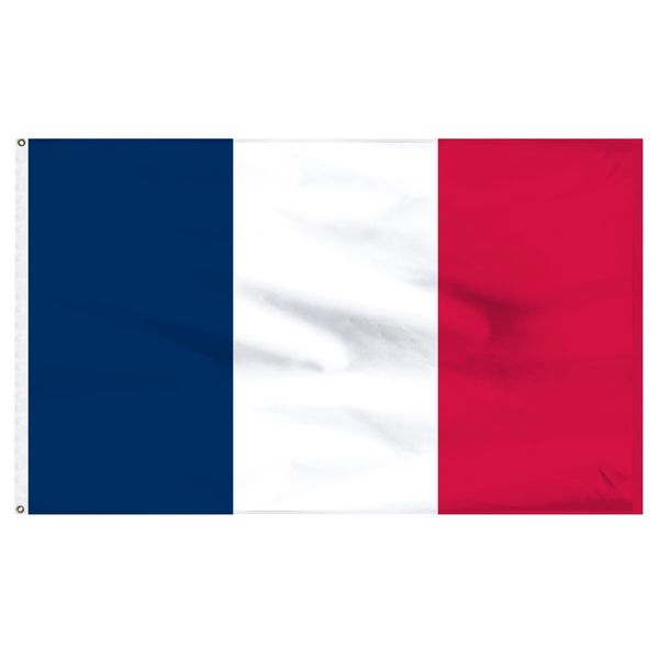 Decor Outdoor Tricolour Double Sided France French National Flag - 150cm