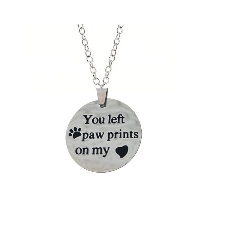 You Left Paw Prints on My Heart Necklace | Shop Today. Get it Tomorrow ...