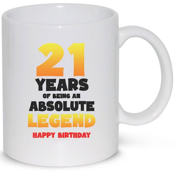 21 Years Of Being an Absolute Legend 21st Birthday Gift 11Oz Coffee Mug