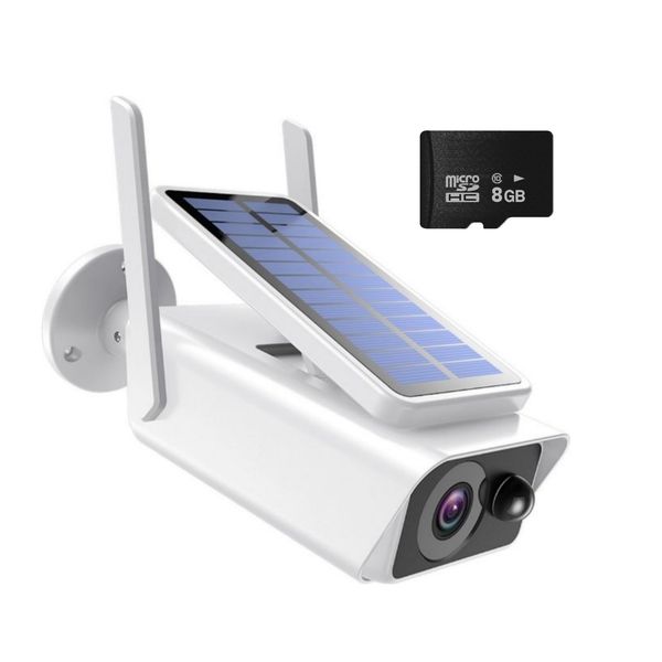 Wireless Solar Intelligent Camera &amp; 8Gb Sd Card