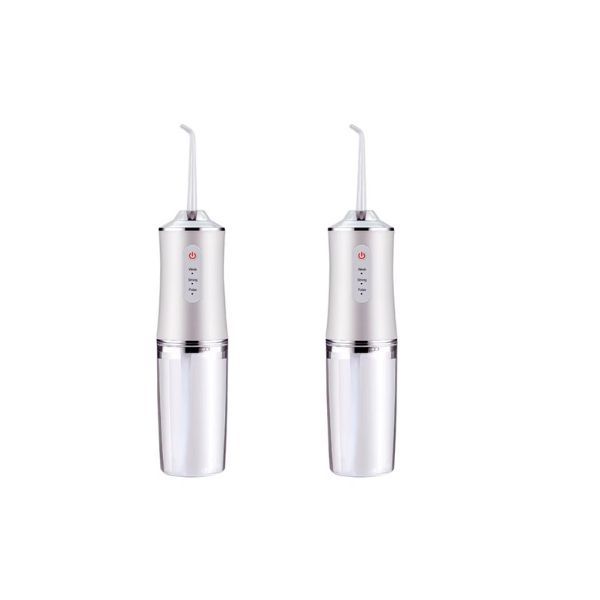 2 - Electric Teeth Flosser - Portable Oral Irrigator (White )