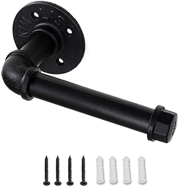 Industrial Rustic Pipe Toilet Paper Holder