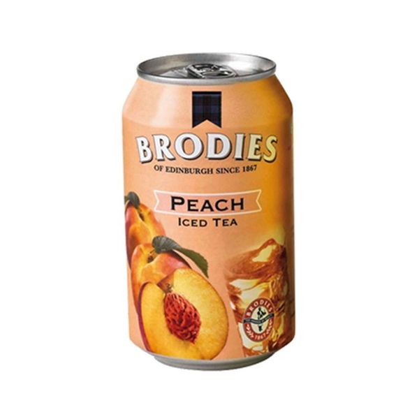 BRODIES - Peach Iced Tea (canned) 330ml