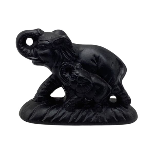 Decor Ornament 12x15cm Elephant With Calf