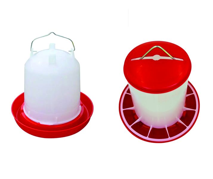 Combo 8KG Feeder and 6.5L Drinker Chicken Poultry Bulk
