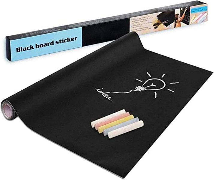 Sulfar Large Chalkboard Contact Paper Roll -17.7"x78" (6.5 Feet) 5 Chalks
