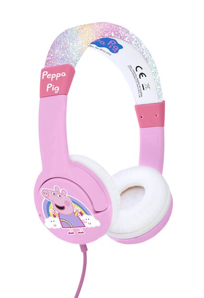 OTL Peppa Pig Glitter Rainbow Peppa Pink Kids Headphones