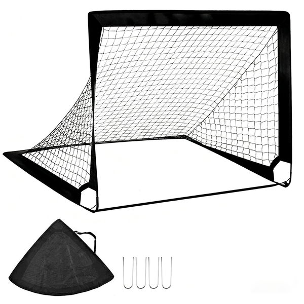 Foldable Kids Soccer Goal Posts Net for Backyard Training - 120 x 90cm