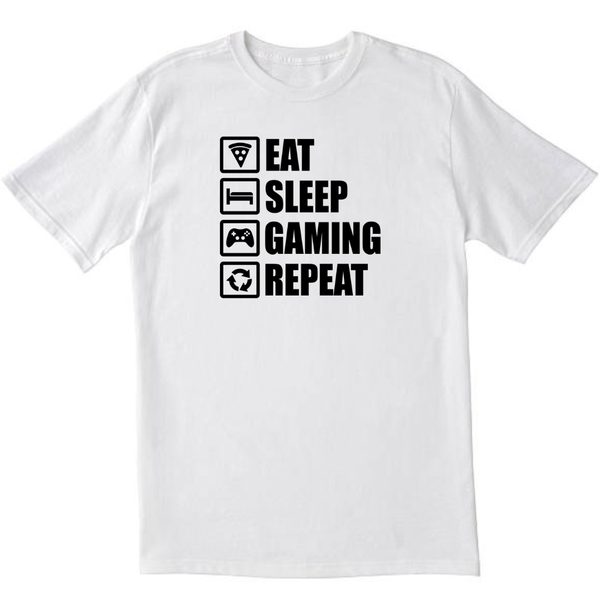 Eat Sleep - White T-Shirt