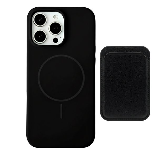 Silicone MagSafe Case Compatible With iPhone 16 Pro Max &amp; MagSafe Card Wallet